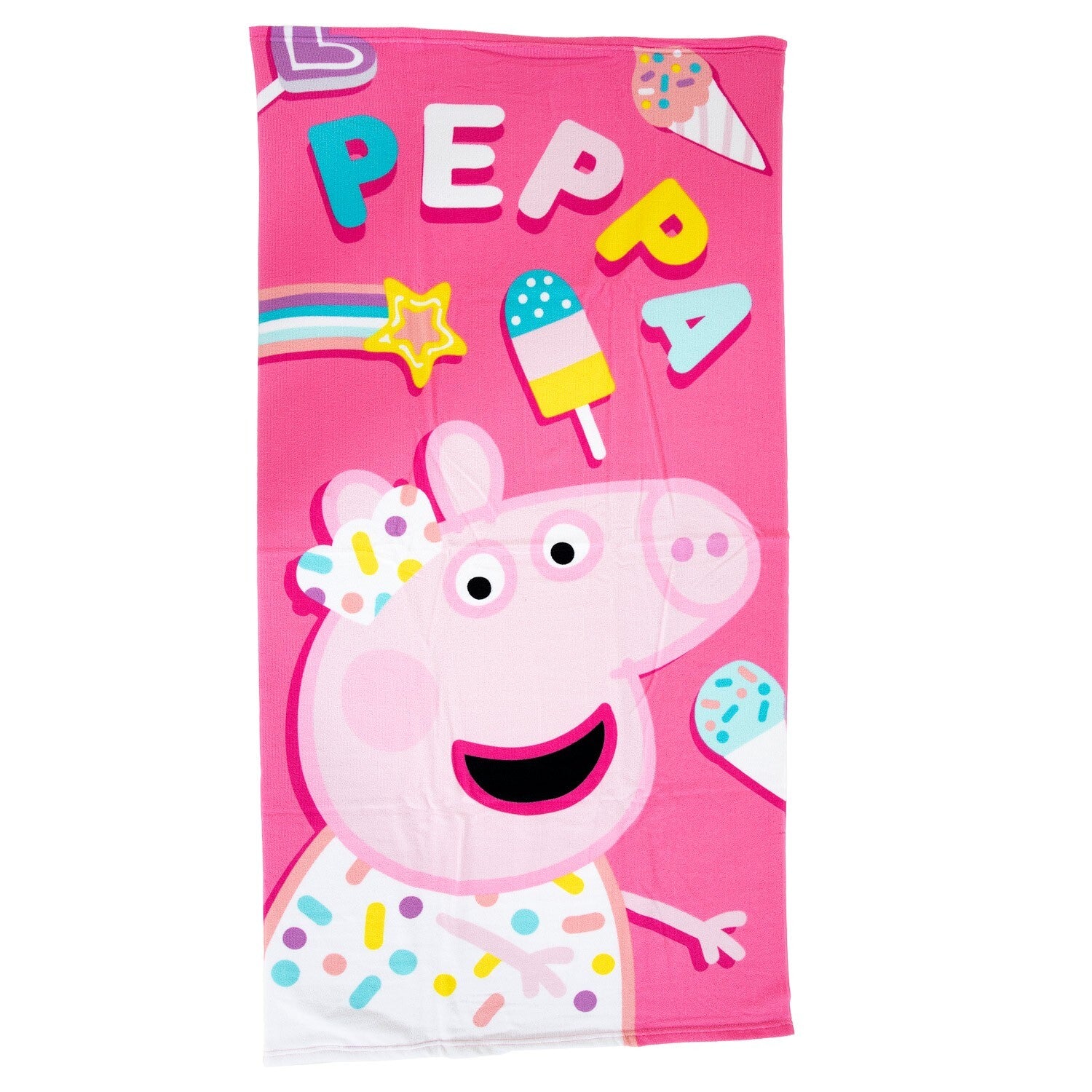 PEPPA PIG Telo Da Mare Spiaggia Asciugamano di Peppa 70 x 140 cm NUOVO NEW