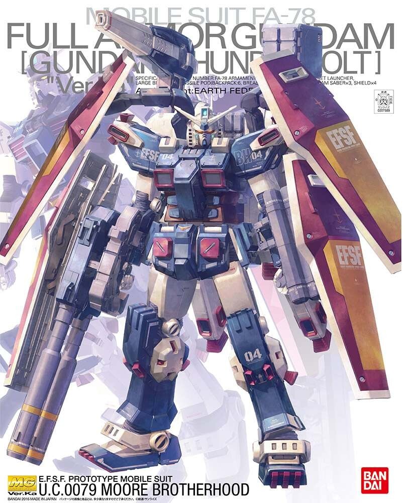 Bandai 1/100 MG Full Armor Gundam Thunderbolt Ver. Ka Model Kit Gunpla NEW