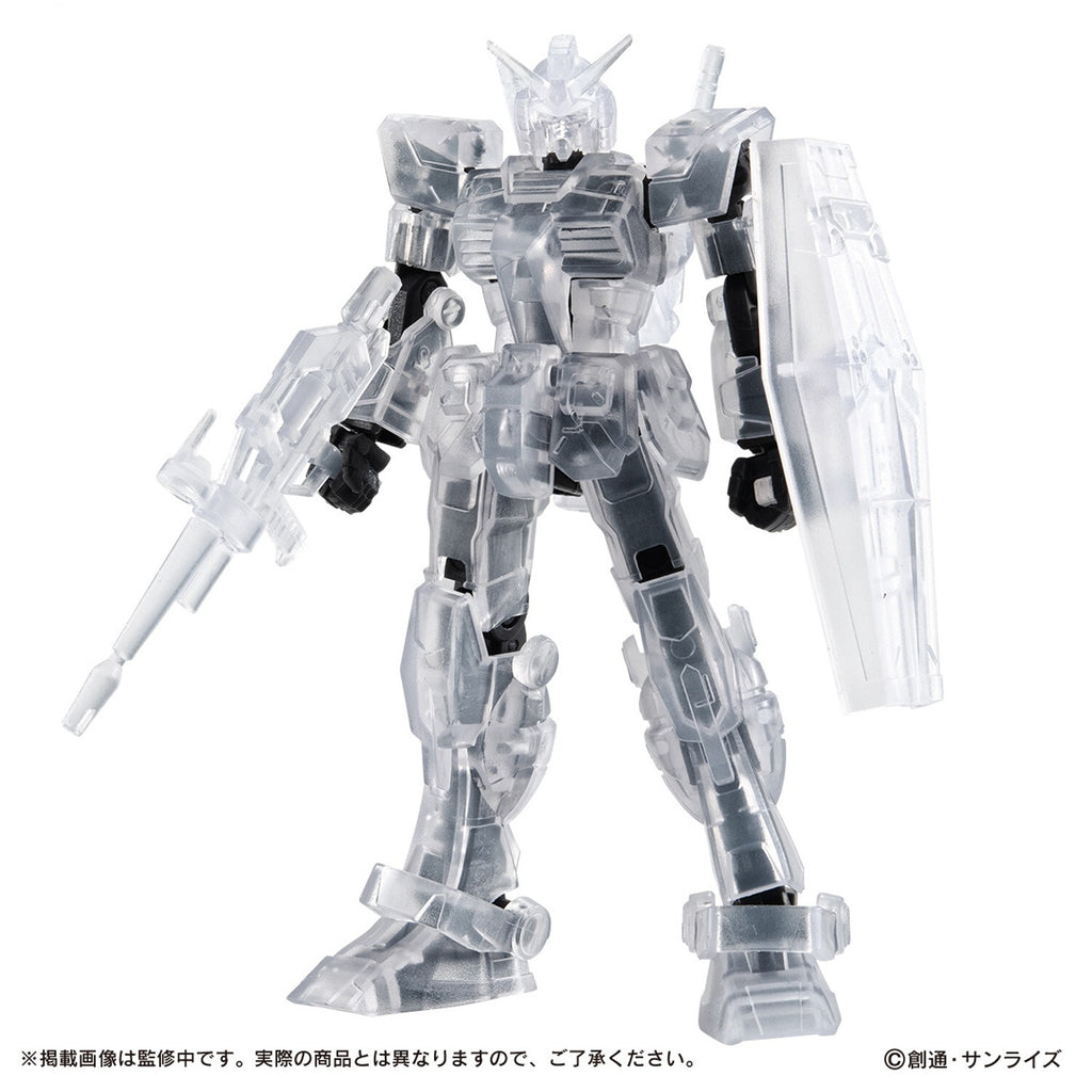 Bandai Capsule Action G-3 Gundam RX-78-3 Set di 2 Figure 9cm Clear Colorato NEW