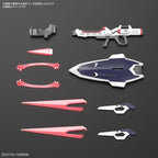 Accessori del model kit Bandai HG Immortal Justice Gundam 1/144: armi, scudo ed effetti raggio.