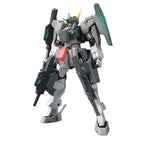 Model kit Bandai HG 1/144 Cherudim Gundam Saga, robot assemblabile color grigio e verde con armi.
