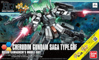 Model kit Bandai HG 1/144 Cherudim Gundam Saga Type.GBF: box art con robot armato in posa dinamica di battaglia.