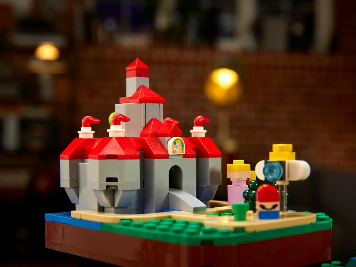 Castello di Peach in mattoncini LEGO Super Mario 71395, set di costruzioni Super Mario 64 con micro-personaggi.