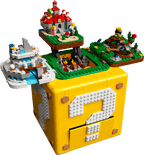 LEGO Super Mario 71395 Blocco Punto Interrogativo con livelli apribili ispirati a Super Mario 64.