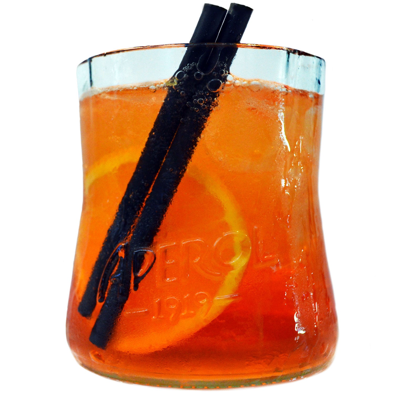 Bicchieri Cocktail Artigianali "Aperol Upcycled" - Ricavati da Bottiglie Originali