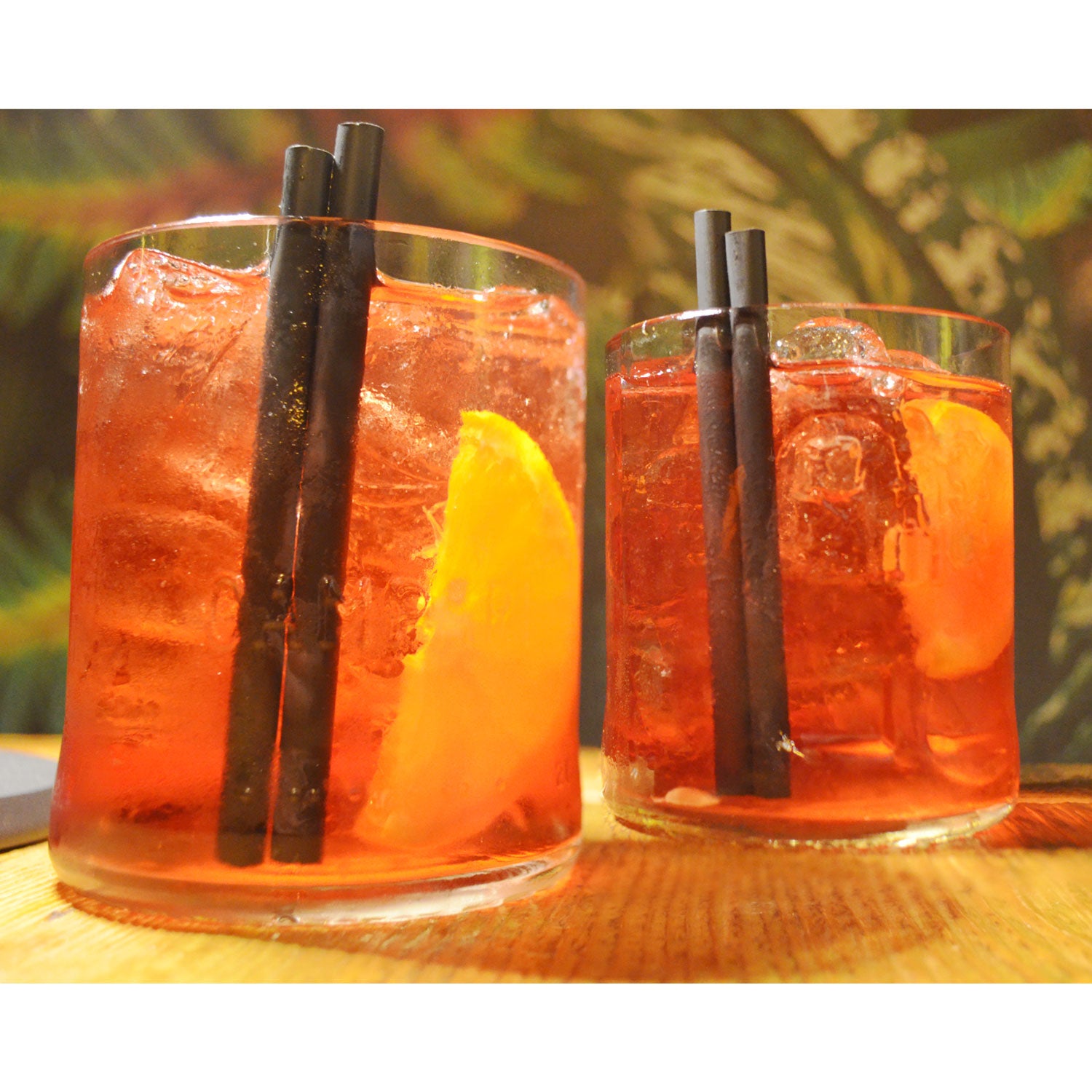 Bicchieri Cocktail Artigianali "Campari Upcycled" - Ricavati da Bottiglie Originali