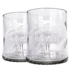 Bicchieri Cocktail Artigianali "Campari Upcycled" - Ricavati da Bottiglie Originali