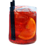 Bicchieri Cocktail Artigianali "Campari Upcycled" - Ricavati da Bottiglie Originali