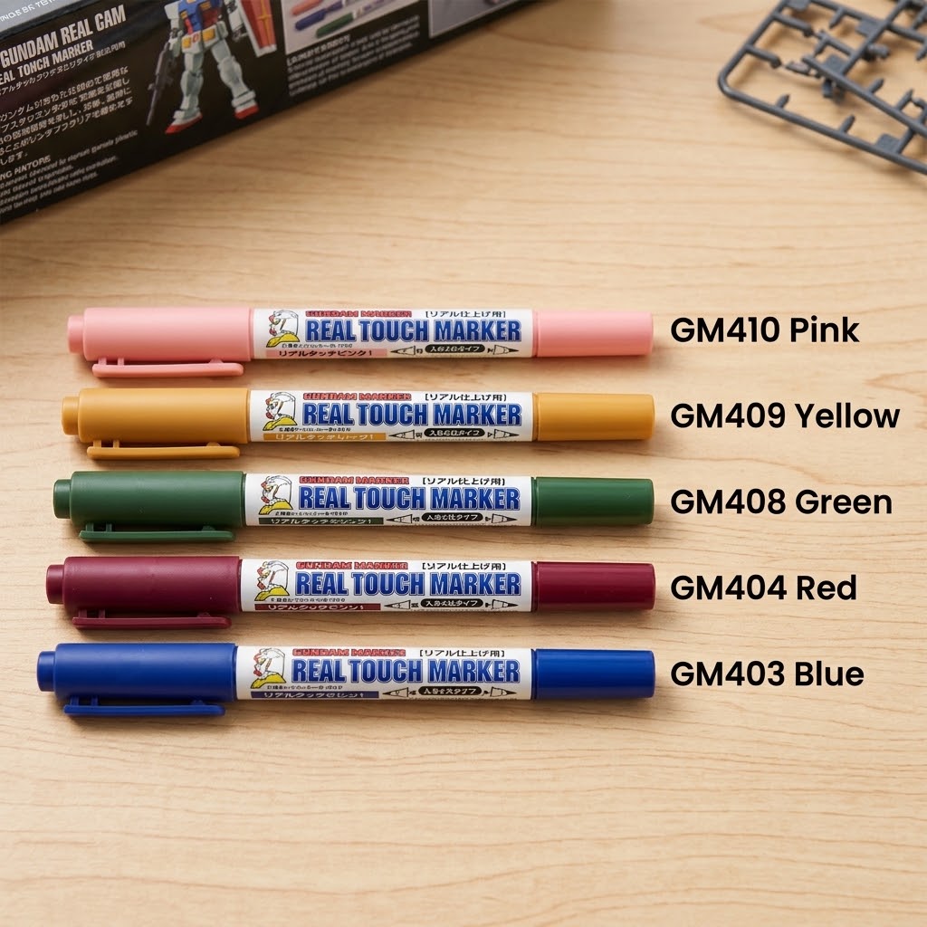 Mr. Hobby Gundam Marker Serie Real Touch - Doppia Punta (Varianti)
