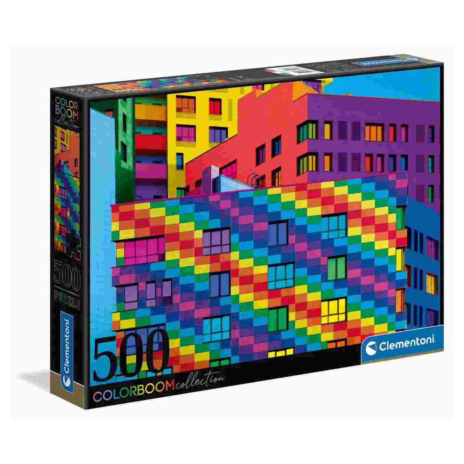 Clementoni Puzzle 500 Pezzi Color Boom Collection Squares 49x36 cm