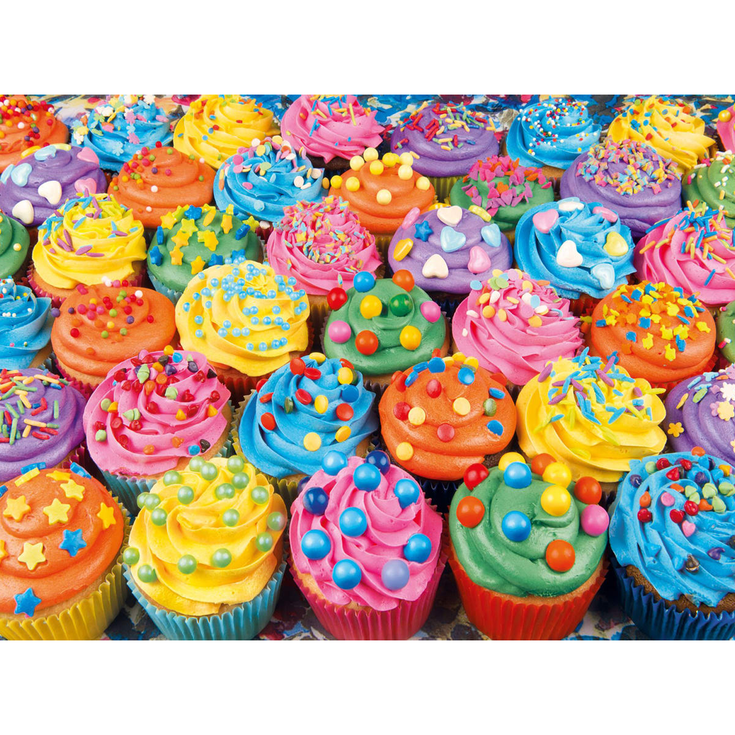Clementoni Puzzle 500 Pezzi High Quality Collection Colorful Cupcakes 35 x 28 cm