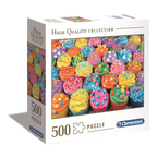 Clementoni Puzzle 500 Pezzi High Quality Collection Colorful Cupcakes 35 x 28 cm