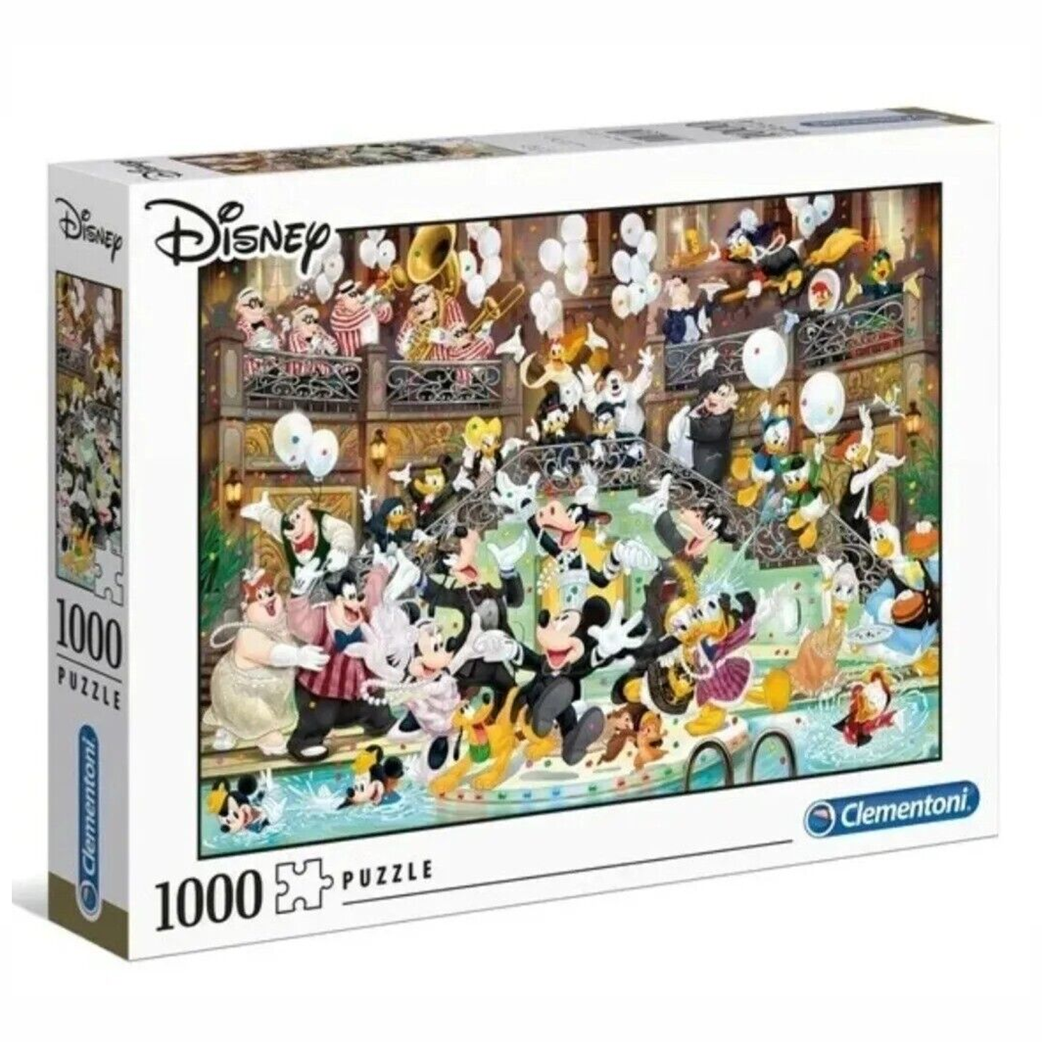 Clementoni Puzzle 1000 Pezzi Disney Anniversario 90 Anni di Magia 69x50 cm