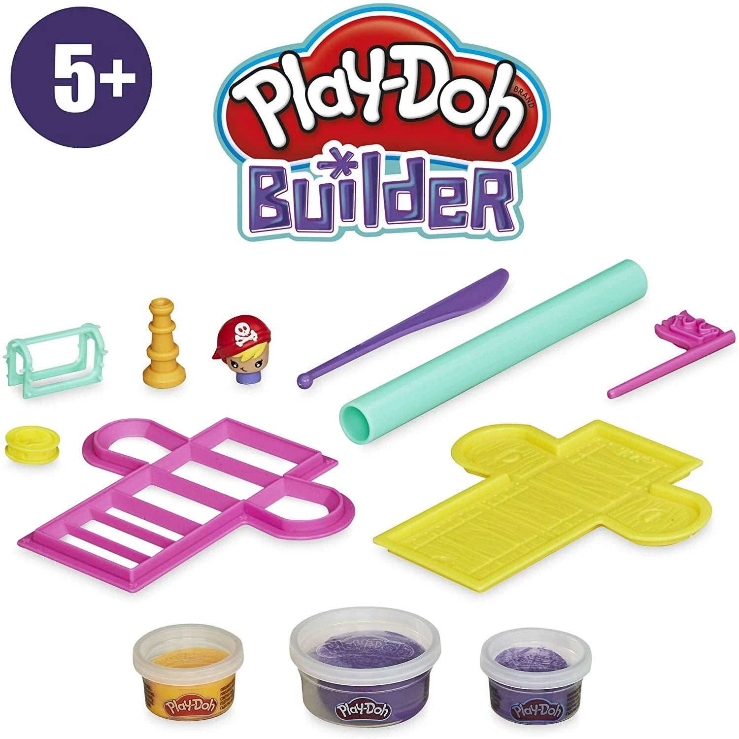 Play-Doh Builder - Lo Scrigno del Tesoro Kit di Costruzione