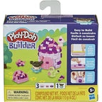 Confezione del kit di costruzioni Play-Doh Builder La Casetta delle Fate Hasbro con accessori e istruzioni.