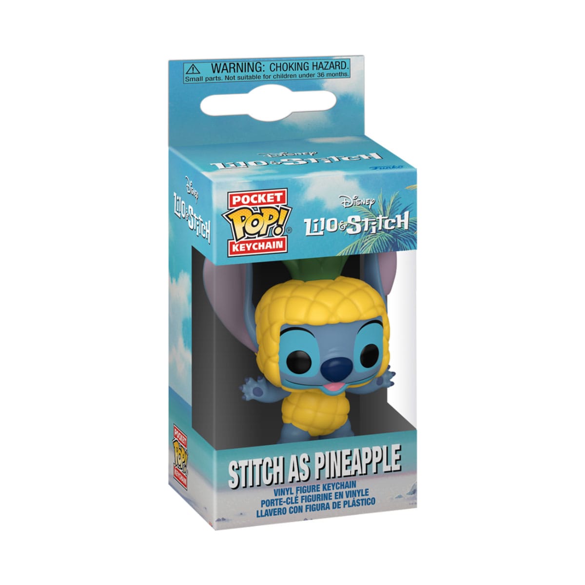 Lilo & Stitch – Portachiavi Pocket POP! Vinyl Stitch Ananas