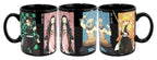 Tazza Demon Slayer Just Funky 473ml con i personaggi Tanjiro, Nezuko, Inosuke e Zenitsu, effetto cambia colore.