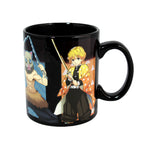 Tazza termica Demon Slayer 473ml Just Funky con stampa di Inosuke e Zenitsu.