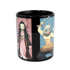 Tazza Demon Slayer Just Funky 473ml con grafica di Nezuko e Inosuke che cambia colore.