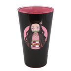 Bicchiere nero Demon Slayer da 473 ml con illustrazione di Nezuko Kamado, prodotto da Just Funky.