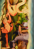 Diorama 3D Revell Il Libro della Giungla: scene con Mowgli, Baloo e Kaa nel set Book Nook da 23 cm.