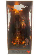 Diorama 3D Revell Barad-dûr de Il Signore degli Anelli, puzzle 23 cm illuminato a LED, perfetto per librerie.