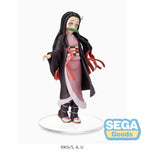 Statua in PVC di Nezuko Kamado da 19 cm, versione Sibling Bond di Aniplex, su base circolare trasparente.