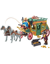 Playmobil Western 70013 Carrozza della Diligenza con Cavalli