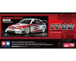 Tamiya — RC Alfa Romeo 155 V6 TI Martini TT-02 Chassis — Kit di Montaggio 1/10