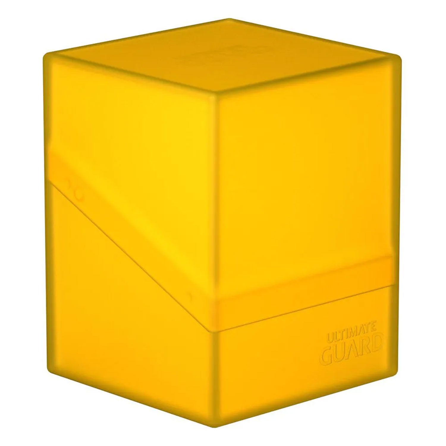 Ultimate Guard Boulder 100+ Deck Case Amber Standard Size Porta Mazzo Rigido Opaco Giallo