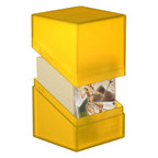 Ultimate Guard Boulder 100+ Deck Case Amber Standard Size Porta Mazzo Rigido Opaco Giallo