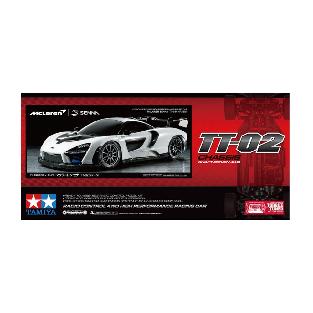 Tamiya — RC McLaren Senna TT-02 Chassis — Kit di Montaggio 1/10
