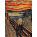 Puzzle 1000 pezzi Clementoni Museum Collection L'Urlo di Munch: riproduzione artistica del celebre quadro.