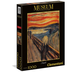 Confezione del puzzle 1000 pezzi Clementoni Museum Collection raffigurante L'Urlo di Edvard Munch.