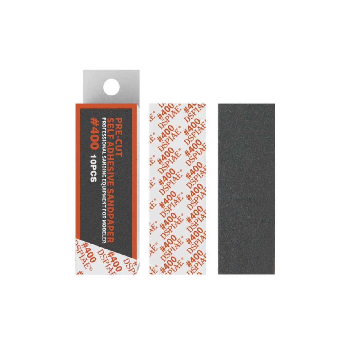 Dspiae MSP-400 Carta Vetrata Adesiva Pre-Tagliata #400 (10 pz)