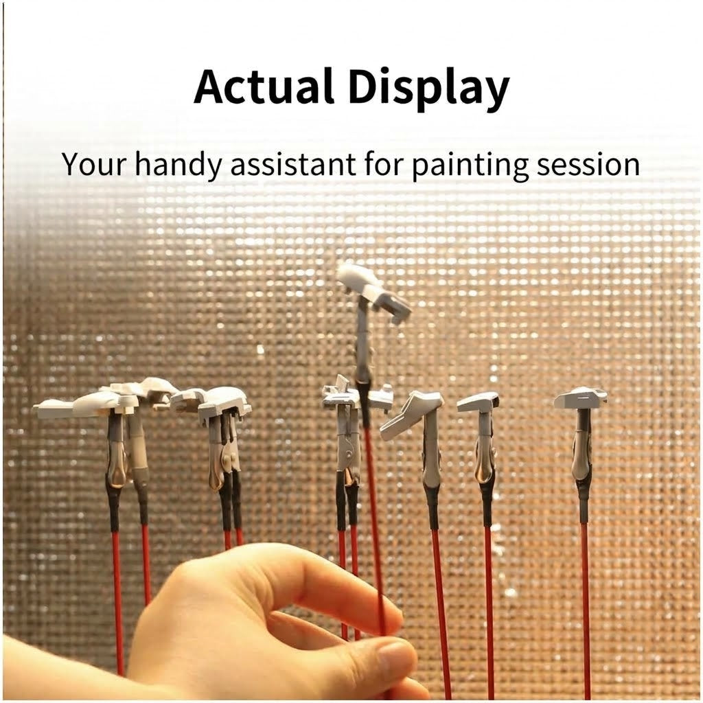 Dspiae MPC-20 Set 20 Pinzette con Aste per Pittura e Aerografia