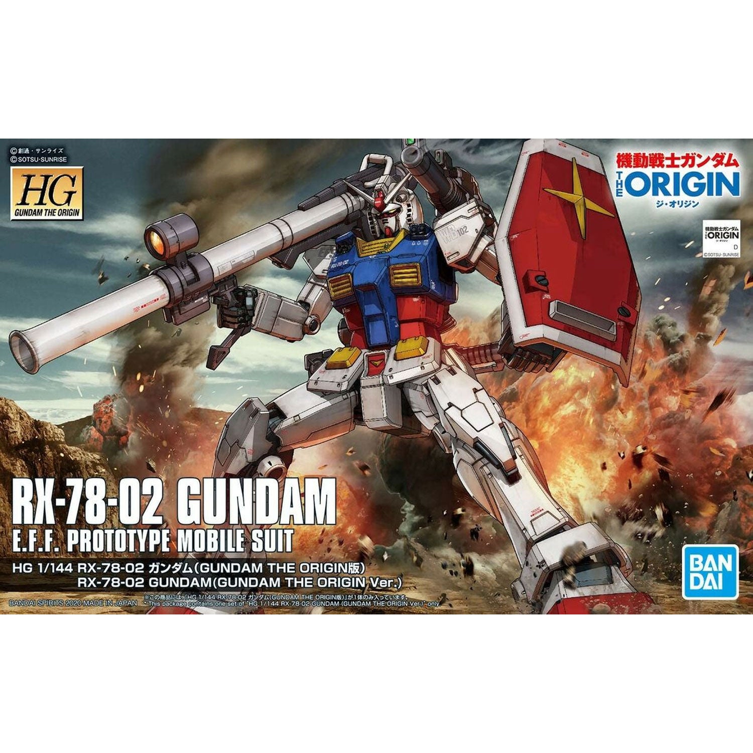 BANDAI Model Kit Gundam RX-78-2 The ORIGIN High Grade scala 1:144