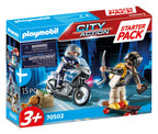 Playmobi 70502 Starter Pack Inseguimento Poliziotto e Ladro
