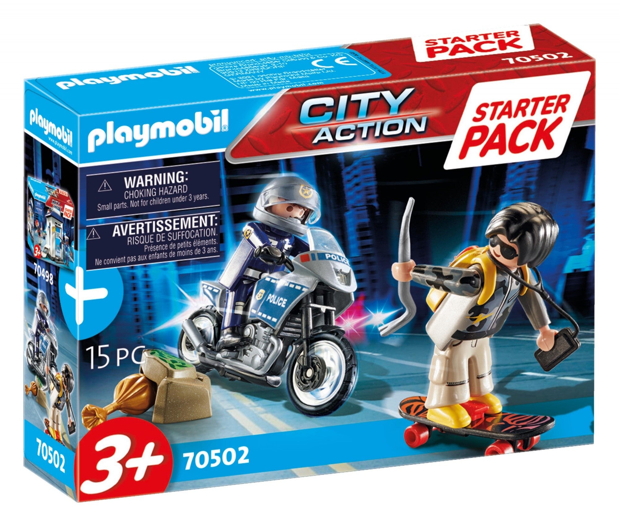 Playmobi 70502 Starter Pack Inseguimento Poliziotto e Ladro
