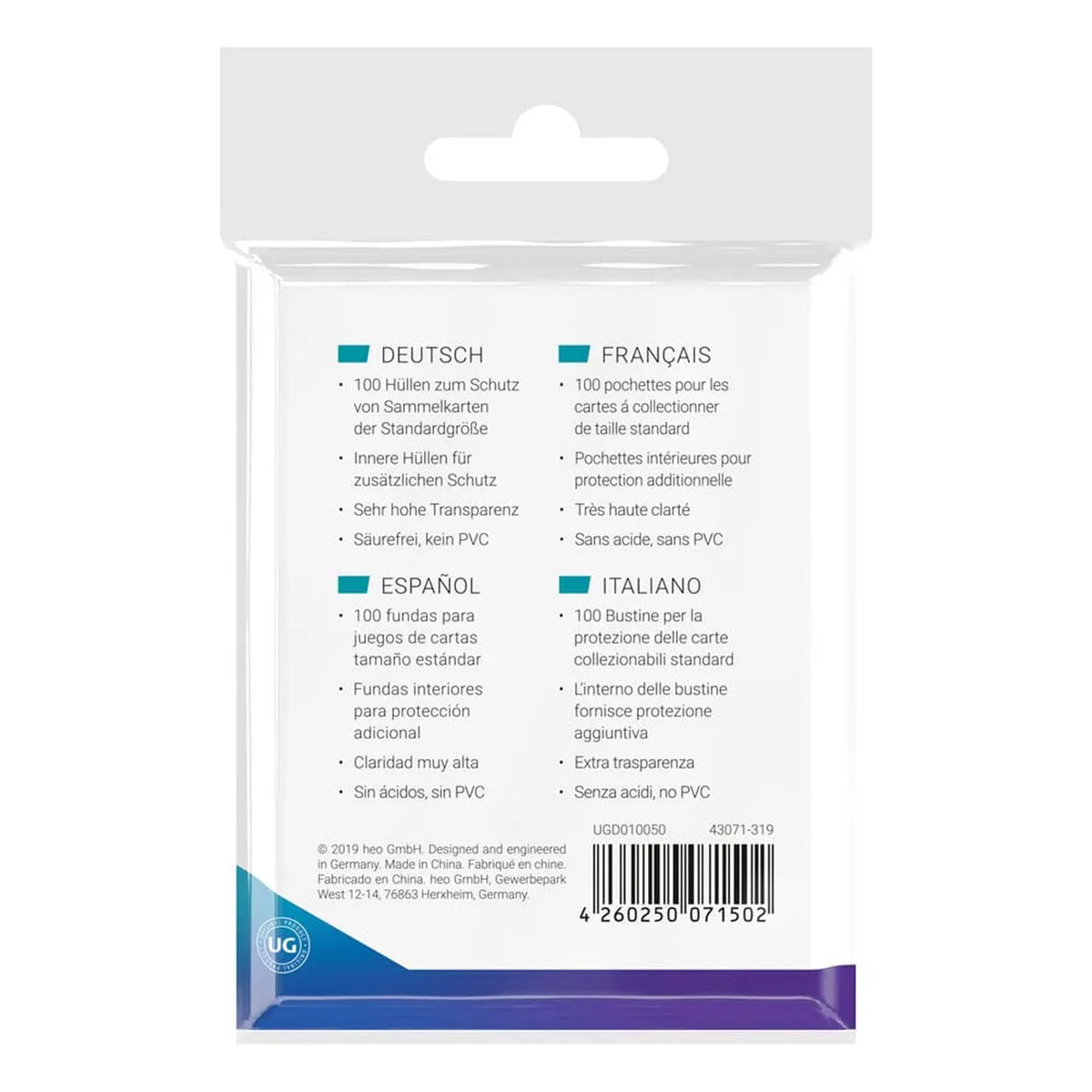 Ultimate Guard - (100 pz) - Bustine Protettive