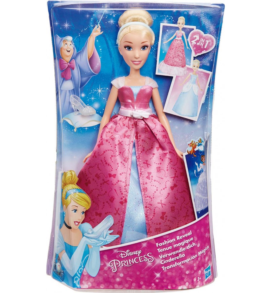 Disney Princess Cenerentola Fashion Reveal -Bambola Trasformabile