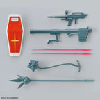 Set di armi per Gundam RX-78-2 Bandai Entry Grade 1:144: scudo, fucile, bazooka, beam saber e armi corpo a corpo.