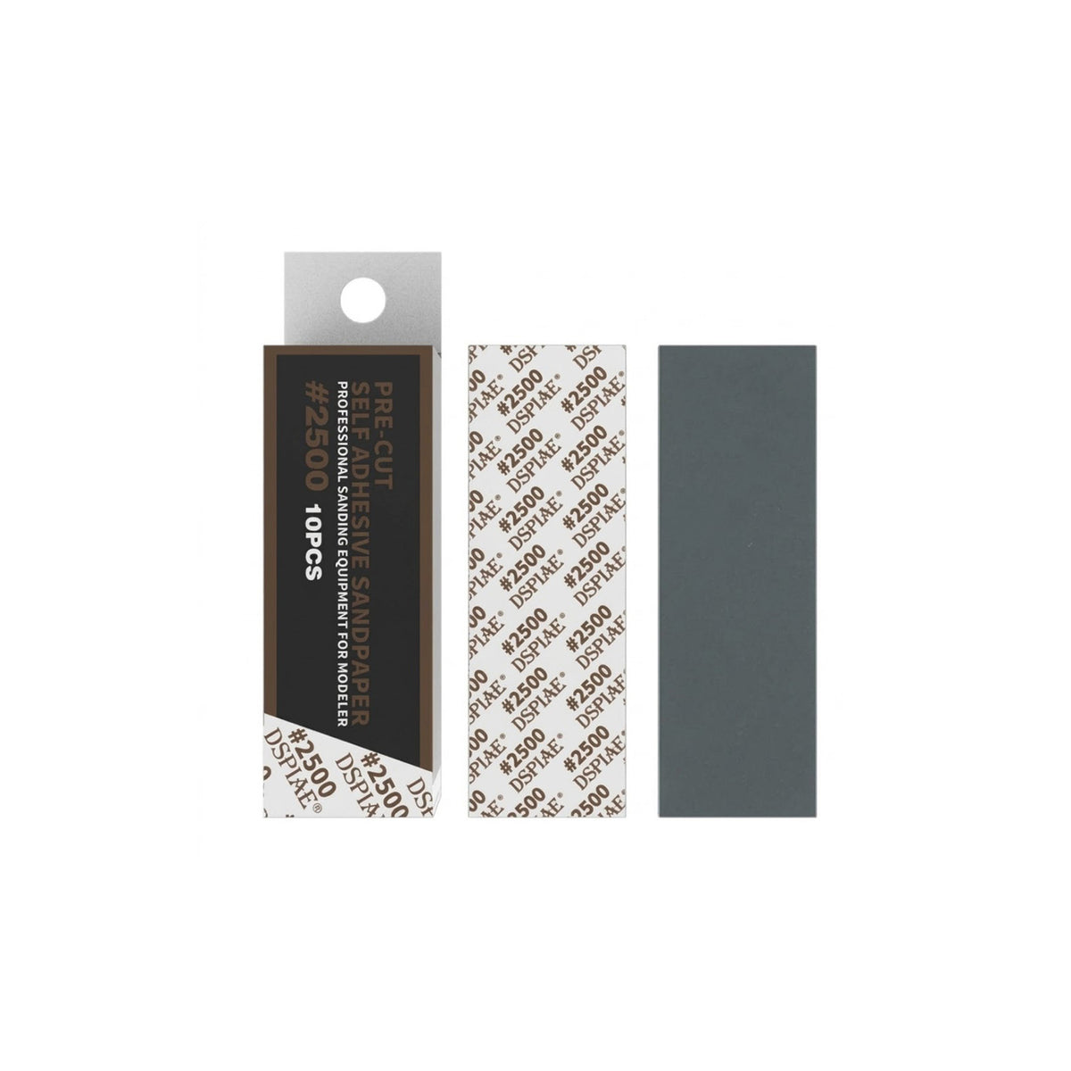 Dspiae MSP-2500 Carta Vetrata Adesiva Pre-Tagliata #2500 (10 pz)