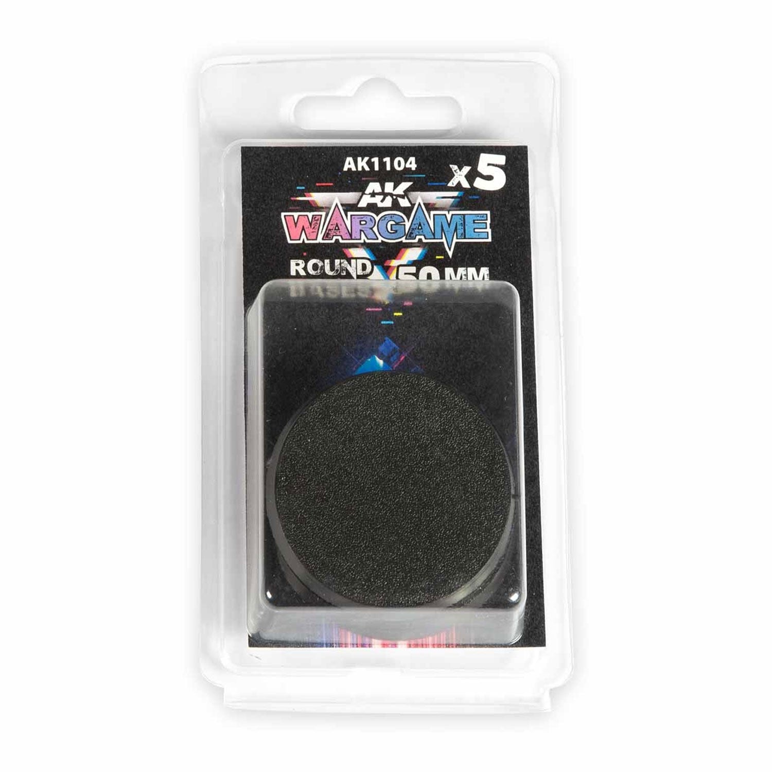 AK Interactive: Wargame Bases 50mm Round (x5) - Basi per Miniature