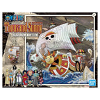 Confezione del model kit Bandai Thousand Sunny Land of Wano Version di One Piece con illustrazione della nave.