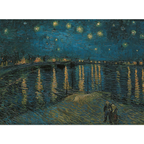 Puzzle Clementoni 1000 pezzi Museum Collection: Notte Stellata sul Rodano di Van Gogh.