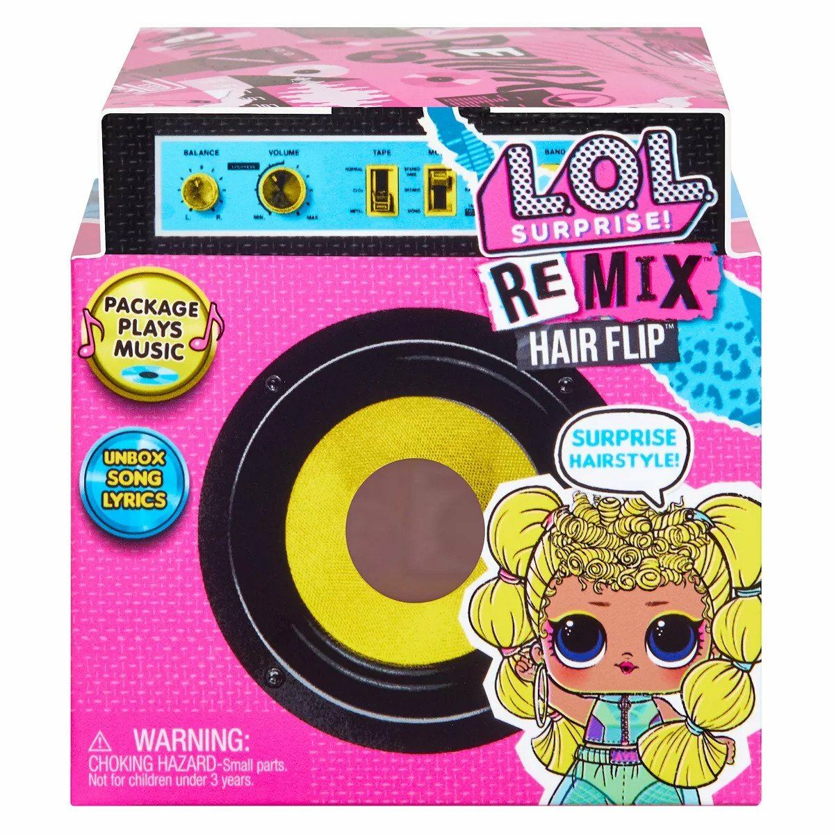 LOL Surprise! Remix Hair Flip - Bambola con 15 Sorprese Musicali